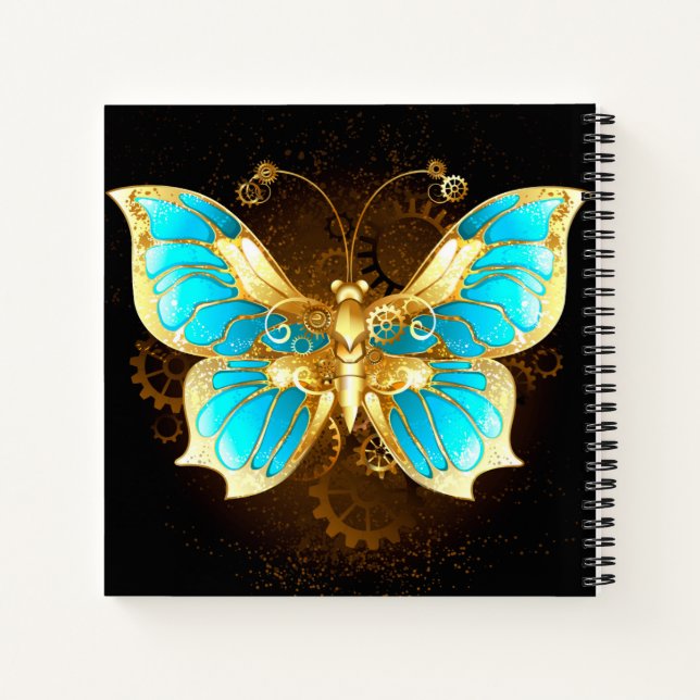 Magnifique Carnet Papillon Bleu Journal (Dos)