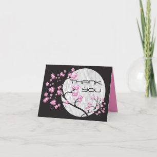 Magnifique Carte de remerciements de fleurs de cer