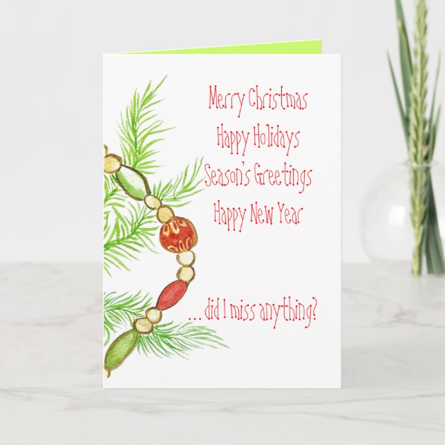 Magnifique carte de vacances (Devant)