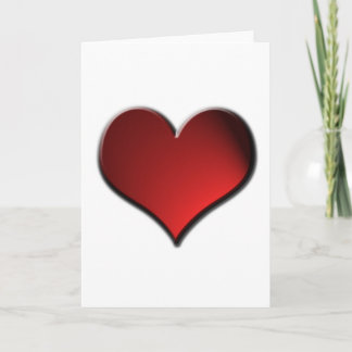 Magnifique carte de Valentines du Coeur Rouge