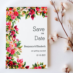 Magnifique carte d'invitation florale de campagne