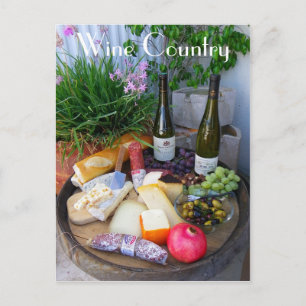 Magnifique Carte postale Vin Pays !