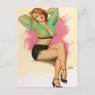 Magnifique ! Carte postale vintage pour fille