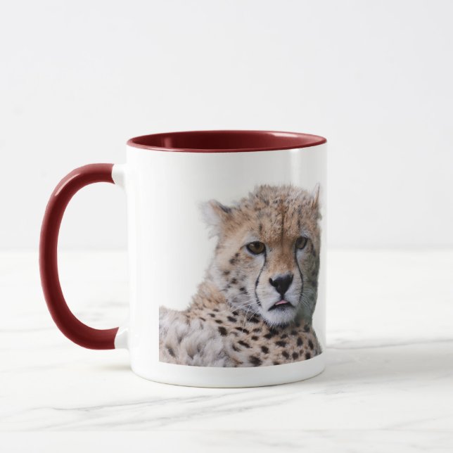 Magnifique Cheetah Belle Chat Photo Mug (Gauche)