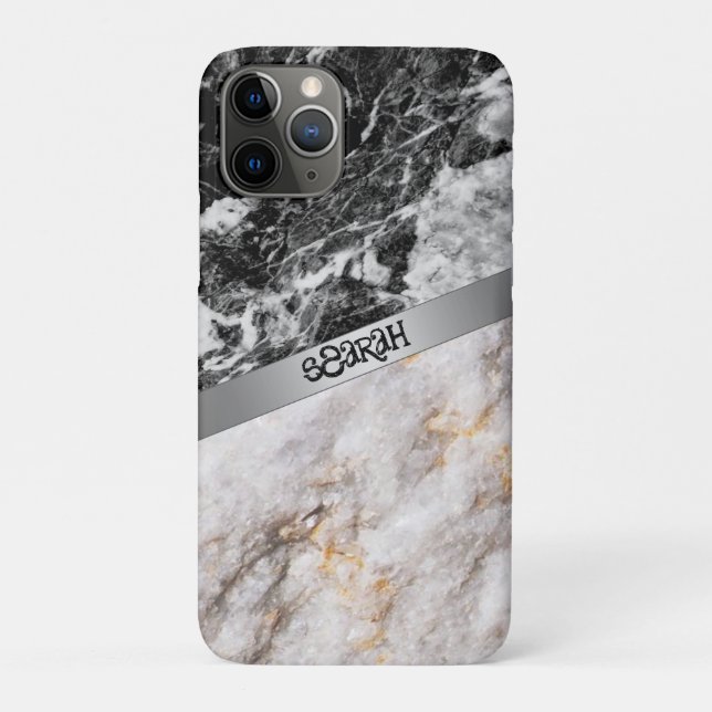 Magnifique Cool Bleck-White Coque-Mate coque iphon (Dos)