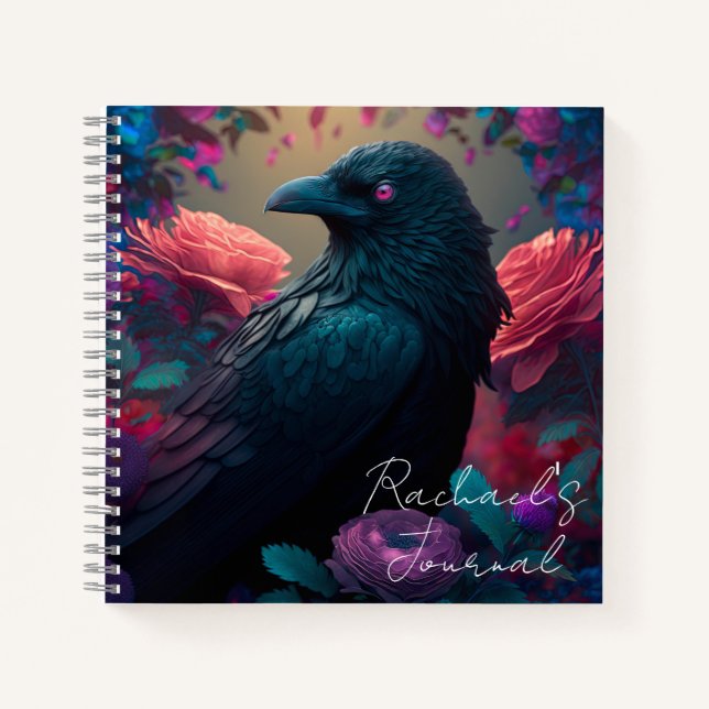Magnifique Corbeau et Journal des Fleurs (Devant)