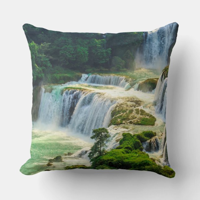 Magnifique Coussin à Jetée de Cascade (Recto)