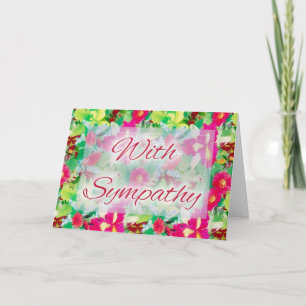 Magnifique D6 Floral Avec Carte De Voeux Sympathiq