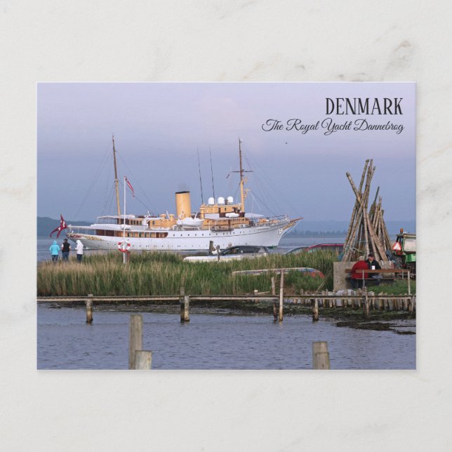 Magnifique Danemark, la carte postale du yacht roy (Devant)