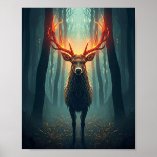 Magnifique décoration murale de cerf lumineux – My