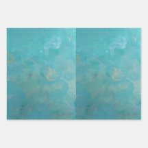 Magnifique emballage cadeau bleu