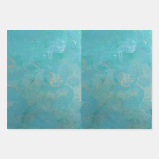 Magnifique emballage cadeau bleu (Devant 2)