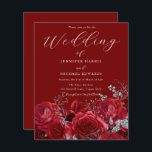 Magnifique Faire-part de mariage Budget Roses Roug<br><div class="desc">Magnifique Faire-part de mariage budget Roses rouges Voir articles correspondants dans Niche et Nest Store</div>