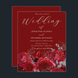 Magnifique Faire-part de mariage Budget Roses Roug<br><div class="desc">Magnifique Faire-part de mariage budget Roses rouges Voir articles correspondants dans Niche et Nest Store</div>