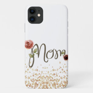 Magnifique Fleur & Sparkling Maman iPhone 11 Coque