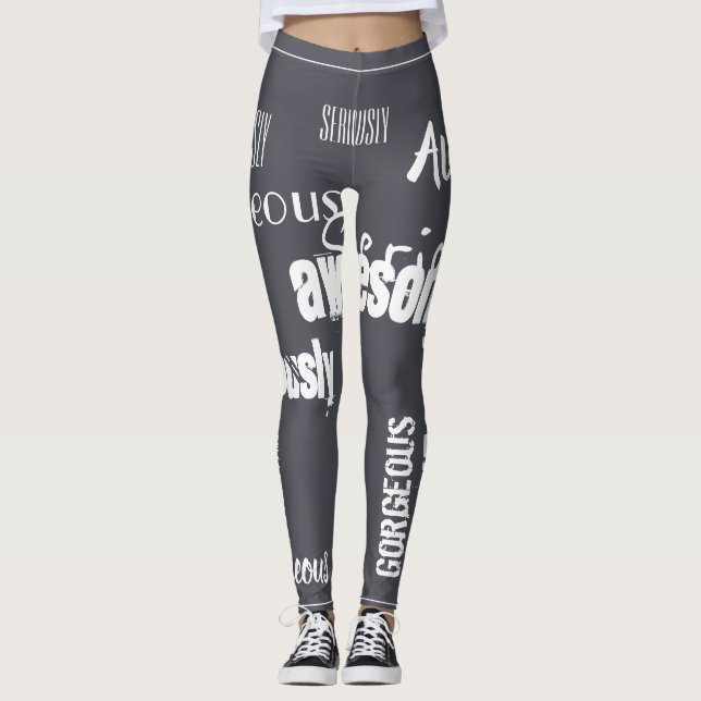 Magnifique Inspiration Motivation Leggings (Devant)