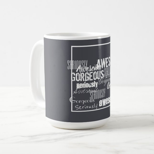 Magnifique Inspiration Motivation Mug Tasse (Devant gauche)