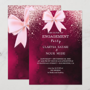 Magnifique invitation de mariage abstraite et élég