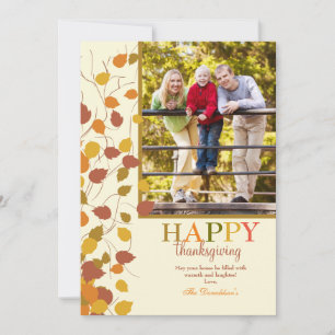 Magnifique invitation photo d'automne