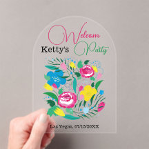 Magnifique jardin. Invitation Acrylique