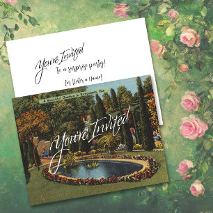 Magnifique jardin Savannah GA Carte postale artist