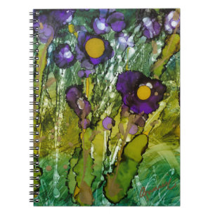 Magnifique Journal de Lovitude "Iris pourpre et or