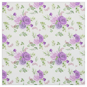 Magnifique lavande et tissu floral blanc