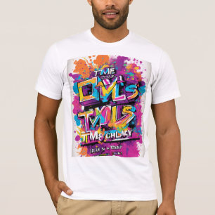 "Magnifique logo DJ avec T-Shirt coloré de peintur