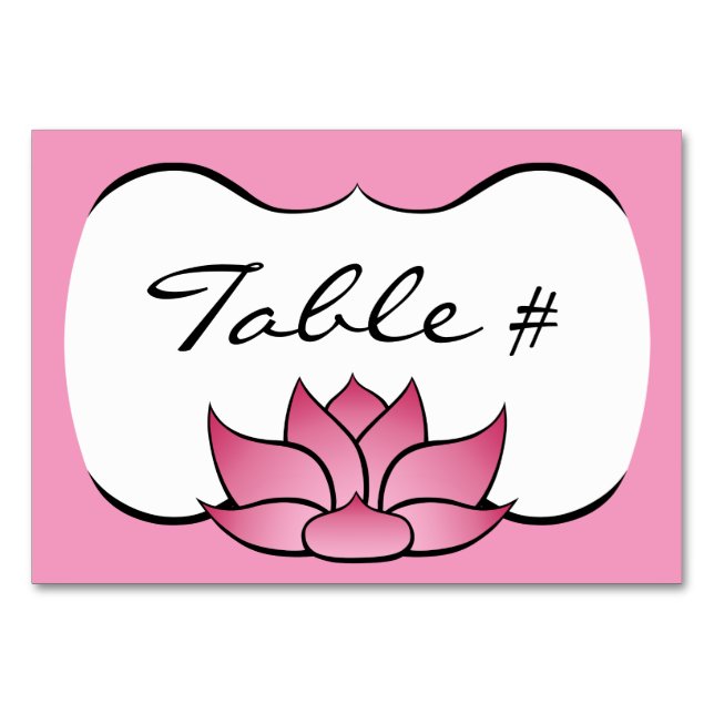 Magnifique Lotus dans la carte table rose (Devant)