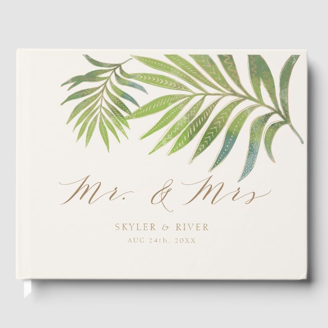 Magnifique Mariage d'été livre d'hôtes (Recto)