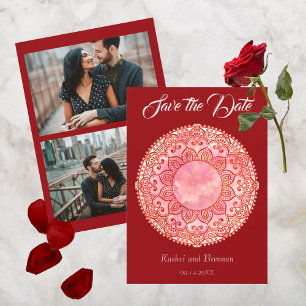 Magnifique Mariage Mehndi Enregistrer La Carte Dat