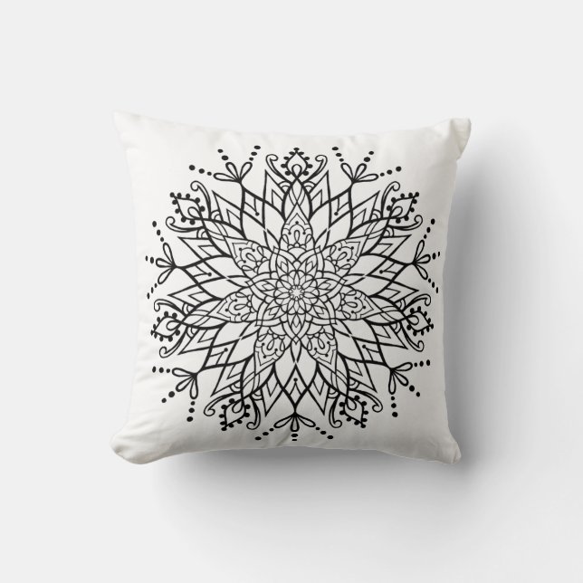 Magnifique méditation de tatouage de yoga Coussin  (Recto)