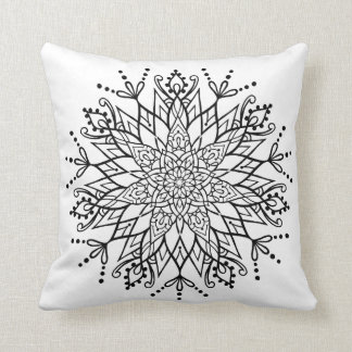 Magnifique méditation de tatouage de yoga Coussin 