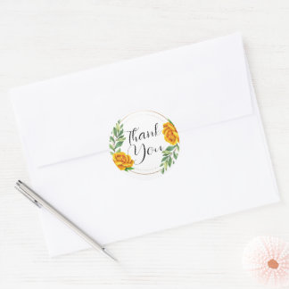 Magnifique merci autocollants ou scellés d'envelop