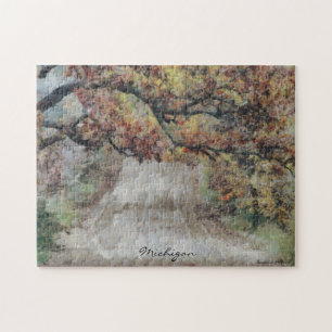 Magnifique Michigan Country Road Puzzle photo