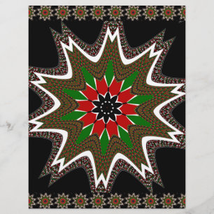 Magnifique Motif Culturel Kenya Géométrique