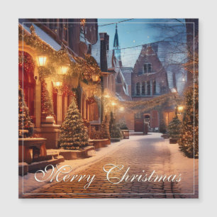 Magnifique motif de Noël cosy dans une vieille vil