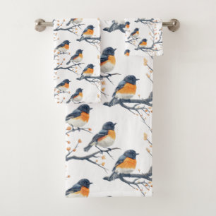 Magnifique motif d'oiseau sur fond blanc