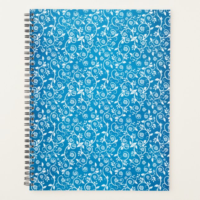 Magnifique motif géométrique bleu (Devant)