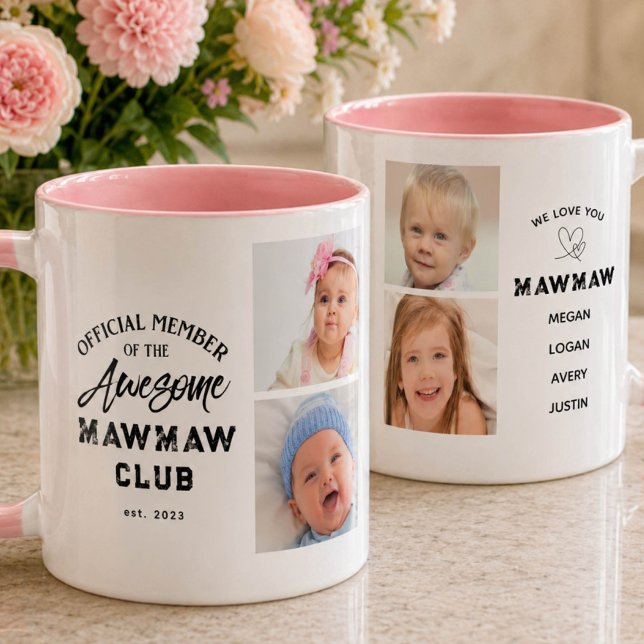 Magnifique mug collage photo MAWMAW (Créateur téléchargé)