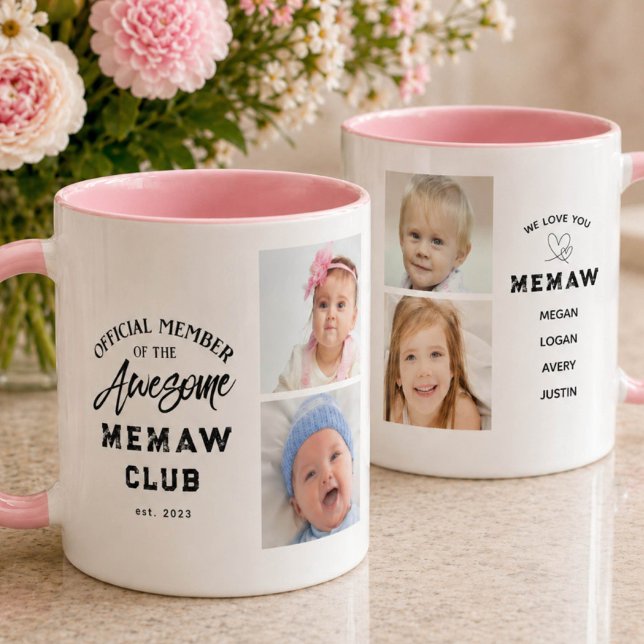 Magnifique mug MEMAW en collage de photos (Créateur téléchargé)