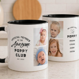Magnifique mug POPPY avec collage de photos