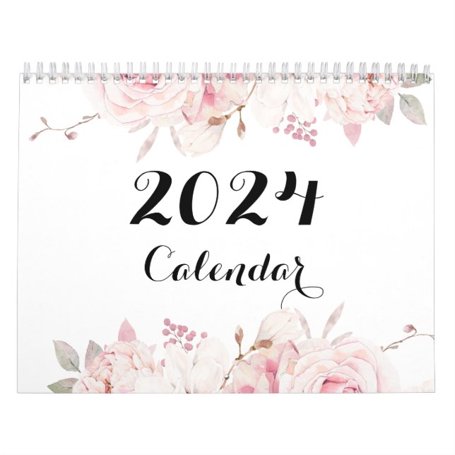 Magnifique Murale Florale Calendrier 2024 (Protection)