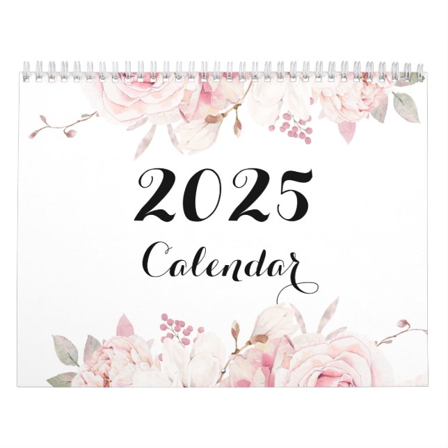 Magnifique Murale Florale Calendrier 2025 (Protection)