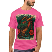 Magnifique œuvre d'art du dragon coloré, t-shirt t