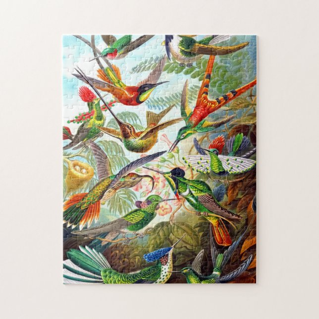 Magnifique oiseau Vintage Imprimer Puzzle d'oiseau (Vertical)