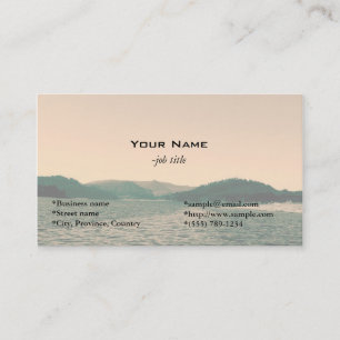 Magnifique paysage photo art cartes de visite