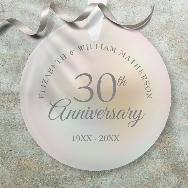 Magnifique Perle 30e Anniversaire de Mariage (Beautiful Pearl 30th Wedding Anniversary Ornament)