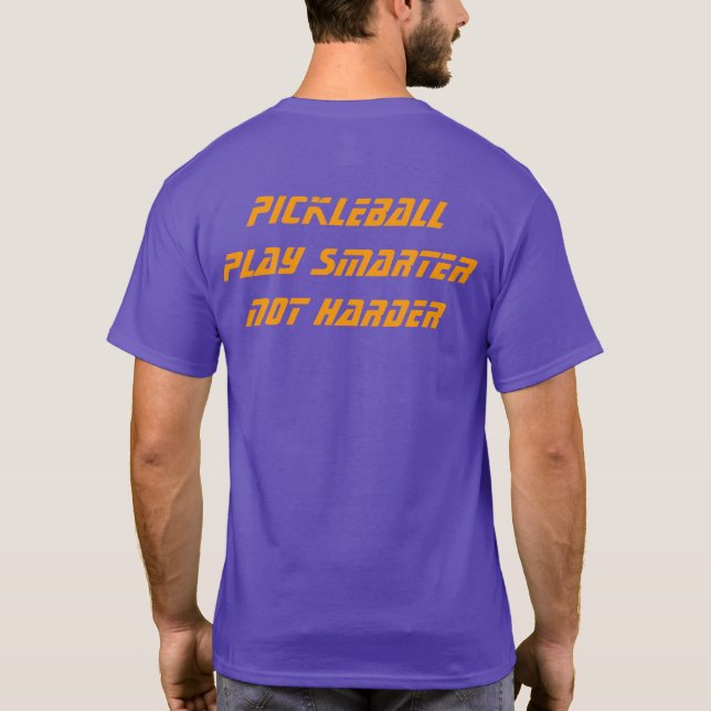 Magnifique pickleball texte personnalisé T-shirt (Dos)