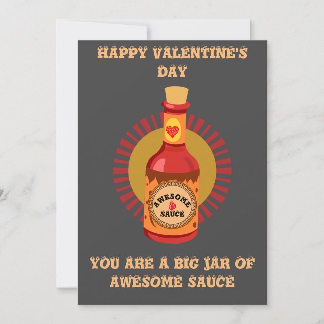 Magnifique Sauce Valentine Carte de billet T-shirt (Devant)